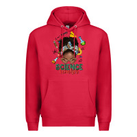 Cardinal science teacher afro messy bun Premium Hoodie - NancyCooperArtShop