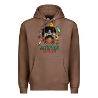 Chestnut science teacher afro messy bun Premium Hoodie - NancyCooperArtShop