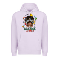 Lilac science teacher afro messy bun Premium Hoodie - NancyCooperArtShop