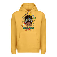 Science Teacher Afro Messy Bun Premium Hoodie | Teevron