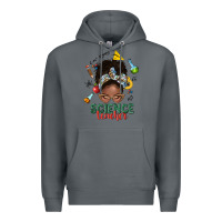 Rock science teacher afro messy bun Premium Hoodie - NancyCooperArtShop
