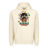 Sandshell science teacher afro messy bun Premium Hoodie - NancyCooperArtShop