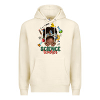 Tofu science teacher afro messy bun Premium Hoodie - NancyCooperArtShop