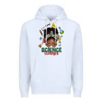 White science teacher afro messy bun Premium Hoodie - NancyCooperArtShop