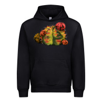 Black Gymnocalycium Variegated Cactus Urban Hoodie - LillyAllenDesigns