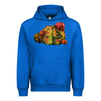 Cobalt Gymnocalycium Variegated Cactus Urban Hoodie - LillyAllenDesigns