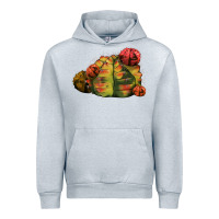 Heather Grey Gymnocalycium Variegated Cactus Urban Hoodie - LillyAllenDesigns