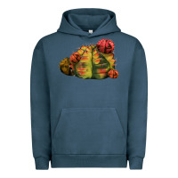 Pigment Midnight Navy Gymnocalycium Variegated Cactus Urban Hoodie - LillyAllenDesigns