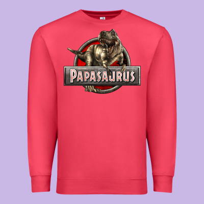 Papasaurus T-rex Premium Sweatshirt Designed By Lillyallendesigns