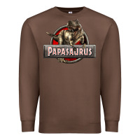 Chestnut Papasaurus T-Rex Premium Sweatshirt - LillyAllenDesigns
