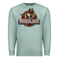 Seafoam Papasaurus T-Rex Premium Sweatshirt - LillyAllenDesigns