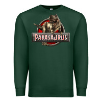 Sports Green Papasaurus T-Rex Premium Sweatshirt - LillyAllenDesigns