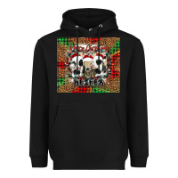 Black merry Christmas heifer Heavyweight Hoodie - Jasminsmagicworld