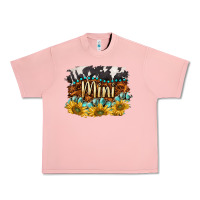 Salmon western mini Urban Heavy Tee - BarkalooDesign