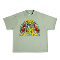 Oil Green hello back to school rainbow Urban Heavy Tee - texasbilliewilder