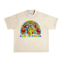 Sandshell hello back to school rainbow Urban Heavy Tee - texasbilliewilder