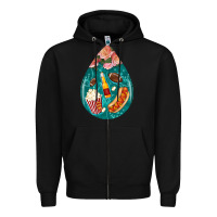 Black american football and western roses teardrop Zipper Hoodie - BundleAndBundleShop