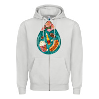 Dove Grey american football and western roses teardrop Zipper Hoodie - BundleAndBundleShop