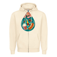 Sandshell american football and western roses teardrop Zipper Hoodie - BundleAndBundleShop