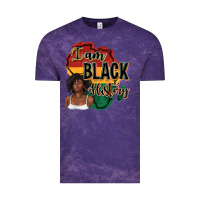 Cloud Purple i am black history Vintage Tee - texasbilliewilder