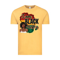 Vintage Mustard i am black history Vintage Tee - texasbilliewilder