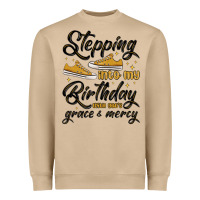 Mushroom stepping into my birthday with god s grace and mer Heavyweight Sweatshirt - MaliasSmallBusiness