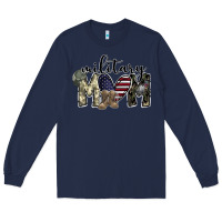Navy military mom Long Sleeve Tee - SublimationCraftShop