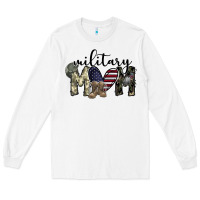 White military mom Long Sleeve Tee - SublimationCraftShop