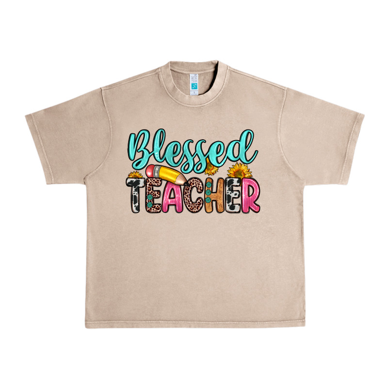 Blessed Teacher Urban Heavy Tee by Zillion Design Studio | Teevron
