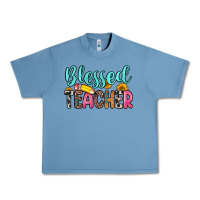 Pebble Blue blessed teacher Urban Heavy Tee - Zillion Design Studio