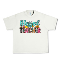 Pistachio blessed teacher Urban Heavy Tee - Zillion Design Studio