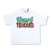 White blessed teacher Urban Heavy Tee - Zillion Design Studio