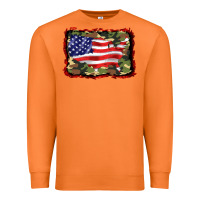 Carrot distressed american flag Premium Sweatshirt - BarkalooDesign