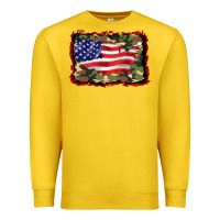 Lemon distressed american flag Premium Sweatshirt - BarkalooDesign
