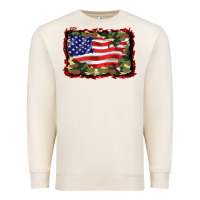 Sandshell distressed american flag Premium Sweatshirt - BarkalooDesign