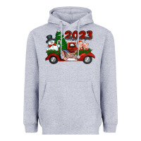 Heather Grey happy new year truck 2023 Heavyweight Hoodie - Jasminsmagicworld