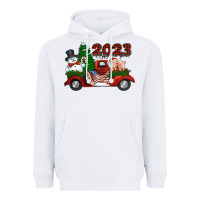 White happy new year truck 2023 Heavyweight Hoodie - Jasminsmagicworld