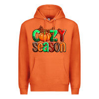 Carrot cozy season with fall colors palette and pumpkin Premium Hoodie - AdoDesignShop