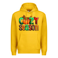 Lemon cozy season with fall colors palette and pumpkin Premium Hoodie - AdoDesignShop