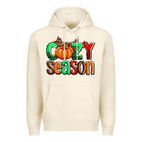 Tofu cozy season with fall colors palette and pumpkin Premium Hoodie - AdoDesignShop