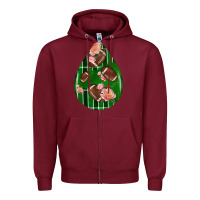 Burgundy american football and western roses teardrop Zipper Hoodie - BundleAndBundleShop
