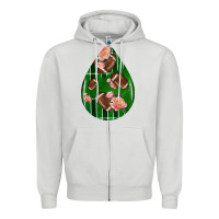 Dove Grey american football and western roses teardrop Zipper Hoodie - BundleAndBundleShop