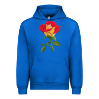 Cobalt Ketchup And Mustard Rose Urban Hoodie - LillyAllenDesigns