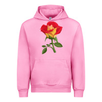 Fuchsia Pink Ketchup And Mustard Rose Urban Hoodie - LillyAllenDesigns