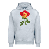 Heather Grey Ketchup And Mustard Rose Urban Hoodie - LillyAllenDesigns