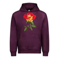 Mauve Wine Ketchup And Mustard Rose Urban Hoodie - LillyAllenDesigns