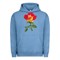 Pigment Pebble Blue Ketchup And Mustard Rose Urban Hoodie - LillyAllenDesigns