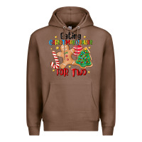 Chestnut eating christmas cookies for two Premium Hoodie - MaliasSmallBusiness