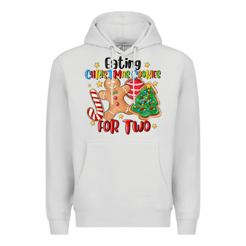 Eating Christmas Cookies For Two Premium Hoodie by MaliasSmallBusiness | Teevron