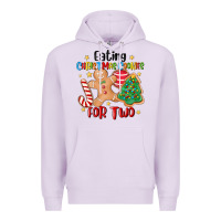 Lilac eating christmas cookies for two Premium Hoodie - MaliasSmallBusiness
